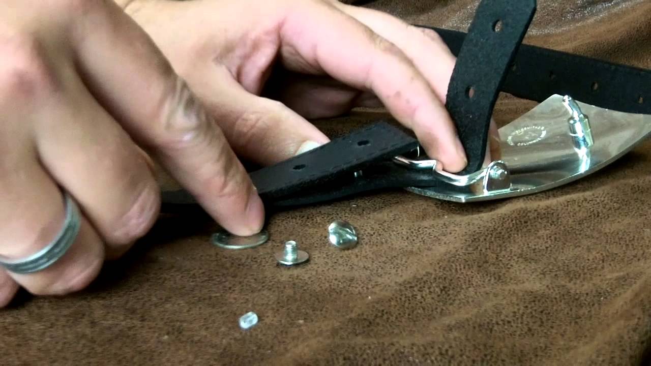 How to Change the Buckle on your Belt: Rivet Belts 