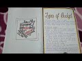 Economics project on Government Budget and its components || Class 12th || Commerce 
