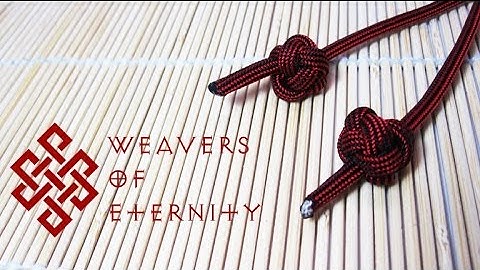 How To Tie a Celtic Button Knot (Single Strand Diamond Knot) Tutorial