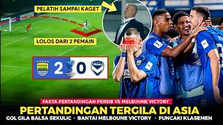 CRAZIEST MATCH IN ASIA🔥Insane Balsa Sekulic Goal❗Persib Demolishes Melbourne Victory 🔵