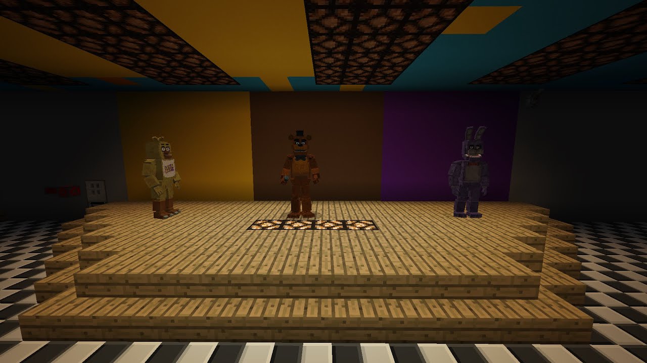 Minecraft Fnaf camera testing - YouTube