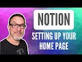 How to Set Up a Home Page in Notion