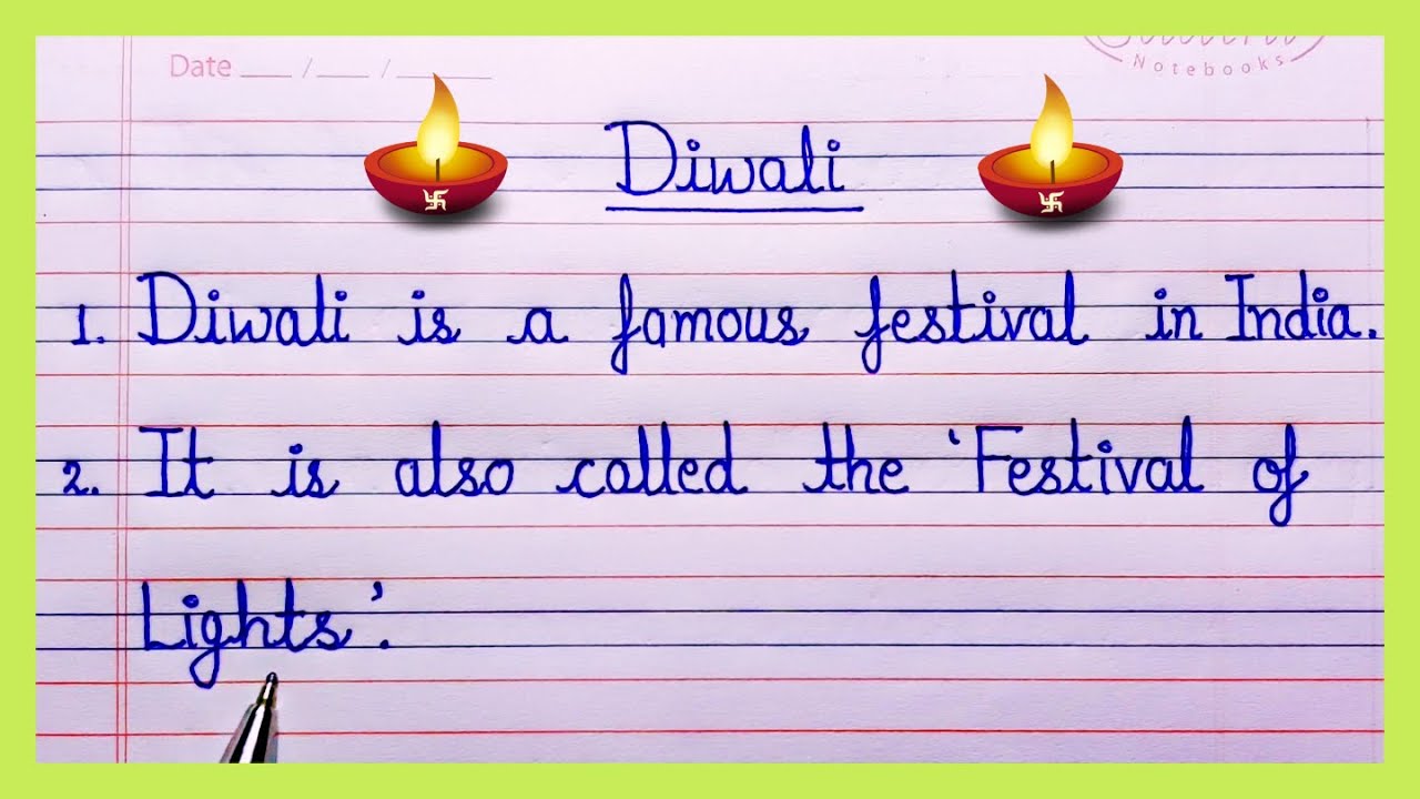 diwali par essay english mein