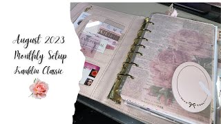 August 2023 Plan With Me || Switch Binders With Me!! || Going Pink!!