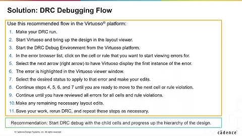 38 PVS   Pegasus DRC Debugging Flow