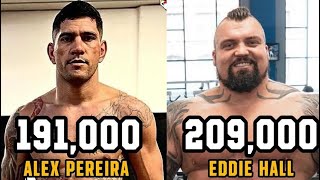 Eddie Hall Breaks Alex Pereira's Punch Record Resimi