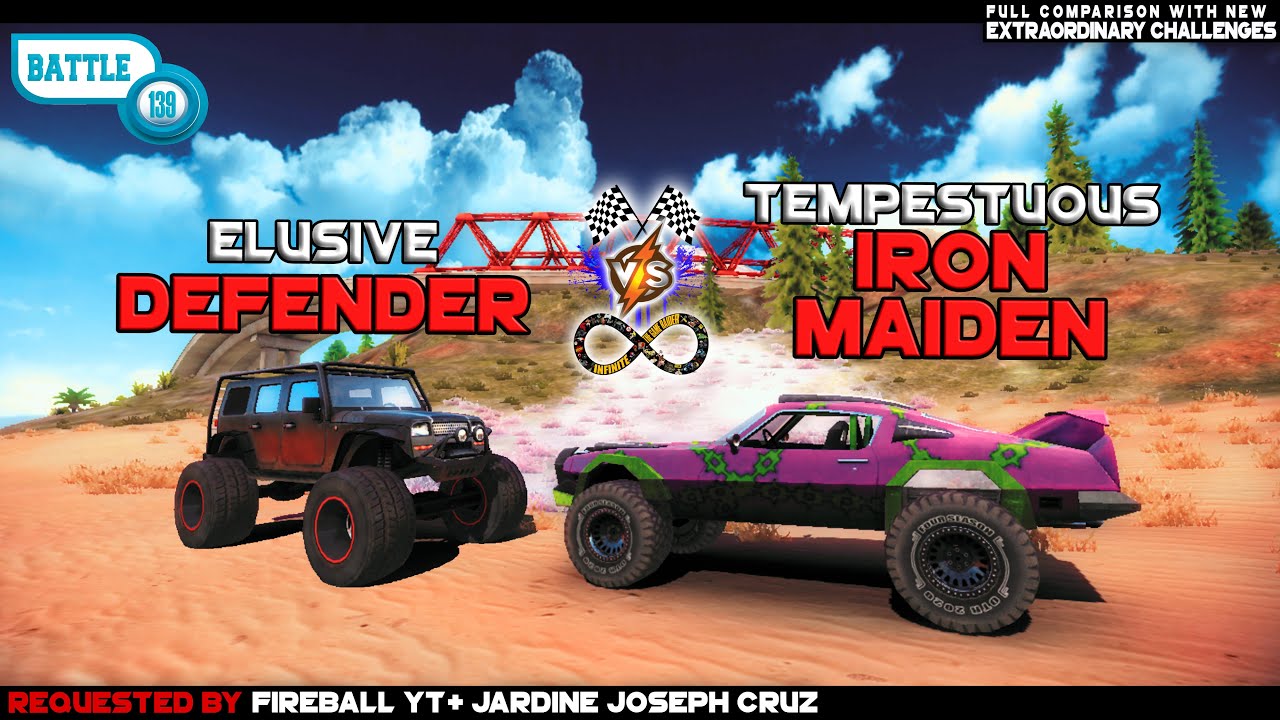 Off The Road Defender 4x4  Vs Iron Maiden Rally Car Epic Battle OTR | Android New Gameplay Infinite