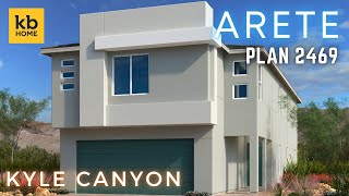 New Homes for Sale at Arete in Kyle Canyon by KB Home in Northwest Las Vegas Plan 2469 at 506k