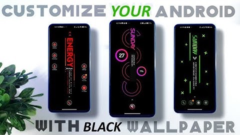 Customize Your Xiaomi/Android Devices With Simple Black Wallpaper 🖤🔥 | Best kwgt | NixAndrow