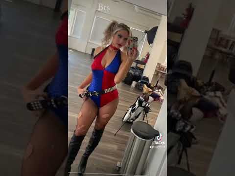 Paige Spiranac is doing her thing in STARLINE’S #sexy Suicide Girl #costume ????. Happy #halloween