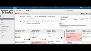 Using the Advanced search In TAG Odoo Management System