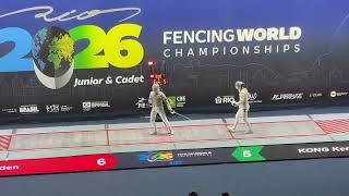 Cadet Worlds 2026 CMS - L4 - Aiden Tse USA v Kenneth Kong SWE