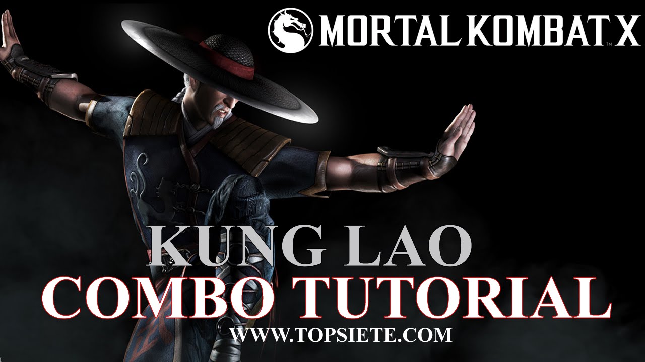 Mortal Kombat X - KUNG LAO TRUQUE DO CHAPEU - Tutorial Combo 41% usando 1  barra, meio da tela 