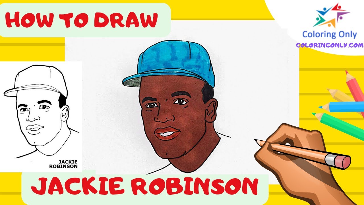 How To Draw Jackie Robinson, Jackie Robinson, Step by Step, Drawing Guide,  by MichaelY - DragoArt
