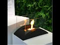 JHY DESIGN Rectangular Desktop Brazier Pot Portable 13.5&quot; L Desktop Fireplace Assembly Video