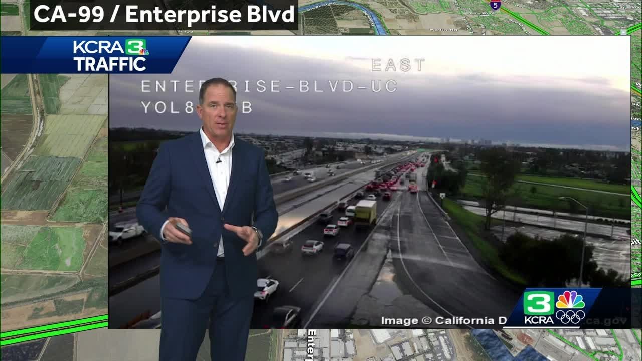 Crash on I-80 causes delays in Yolo County - YouTube