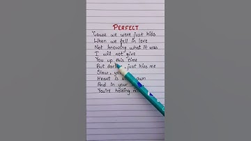 Thumbnail of Perfect❤~Ed Sheeran #shorts #viral #lyrics