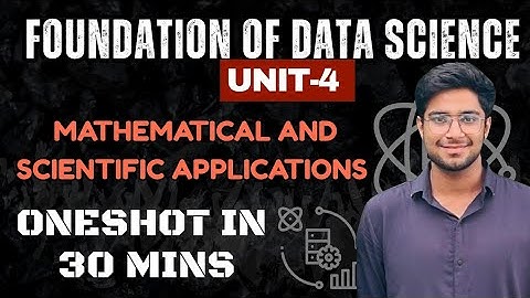 FOD Unit 4 | Mathematical and Scientific Applications | Full Explanation with Examples