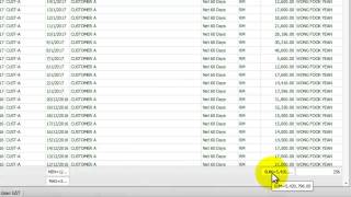 Flexigo Accounting System - List View Calculation
