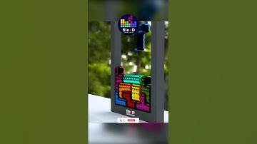 JELLY TETRIS #shorts  #tetris #softbodytetris #blender #puzzle #テトリス #тетрис #animation #satisfying