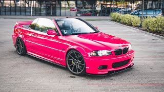 Mexican pink E46 Cabrio | @ann.e46passion