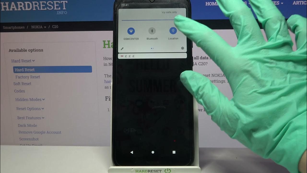 How to Turn On Device Location on NOKIA C20 Disable Device Location