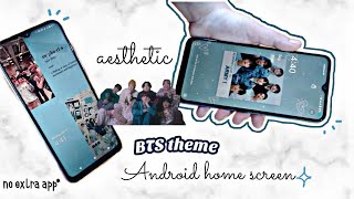 aesthetic Bts theme// Android home screen ~ ✨ no widgets/wallpaper app* #20 screenshot 3