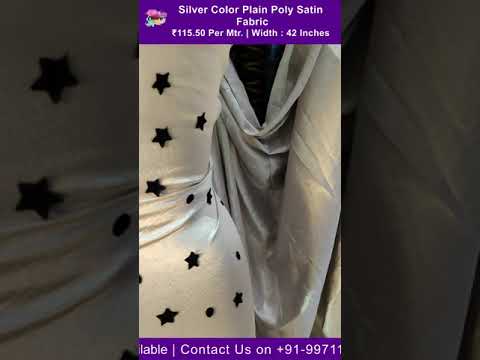 Poly Satin | Gown by Poly Satin Fabric | Shiny Bridal Satin Fabric