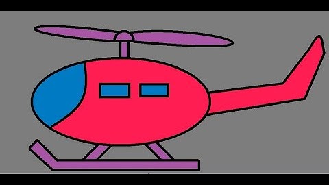 How to draw a plane. Drawing vedio.Plane Drawing with ms paint. Helicopter.
