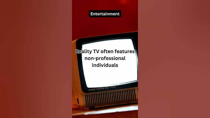 Reality Tv