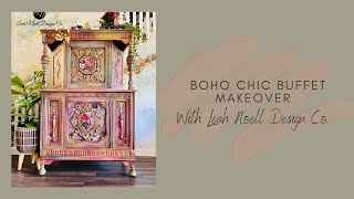 Boho Chic Buffet Makeover.