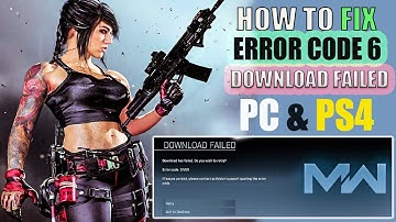 how to fix error code 6 warzone l #error code 6 modern warfare DOWNLOAD FAILED ll by borntoplaygames