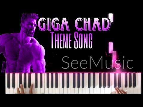 Gigachad Theme Song - PIANO TUTORIAL 