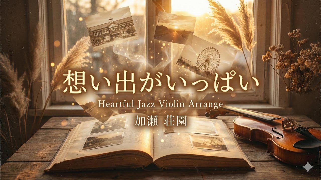 【ジャズカバー（ジャズアレンジ）】「想い出がいっぱい」(H2O) | アニメ『みゆき』EDを哀愁バイオリンで