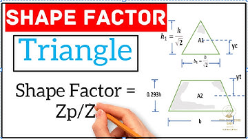 Shape factor for Triangular section | Steel Structure | Plastic Analysis |
