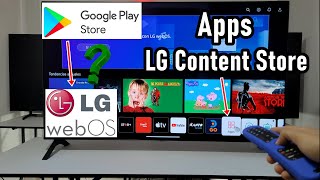 Is it possible to install the Google Play Store on LG TVs? You can't since they are not Android TVs