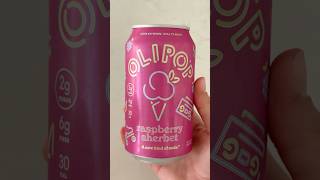 Olipop Raspberry Sherbet 🍦🩷 #olipop #new #firstimpressions #tasting #soda #glutenfree #drink #wow