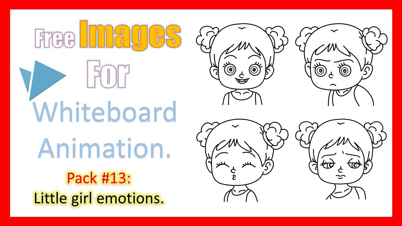 Download Free doodle svg images for videoscribe, pack 13 litle girl ...