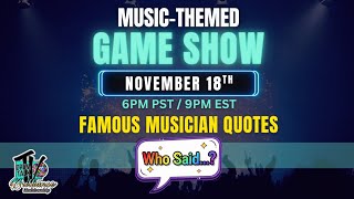 Famous Musician Quotes: Majority Rules (Music Themed Game Show)