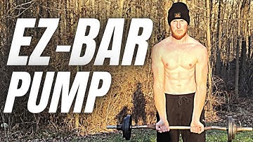 Top 10 Exercises with EZ-CURL Bar - Home Workout