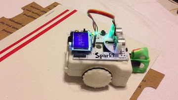 Demonstration of Sparki robot from kickstarter