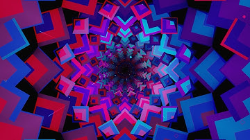 Abstract Color Vj Loop Tunnel | No Copyright Background Video | No Copyright Stock Video