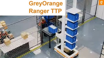 GreyOrange Ranger TTP in action - Tote to Person Robotic Warehouse Automation