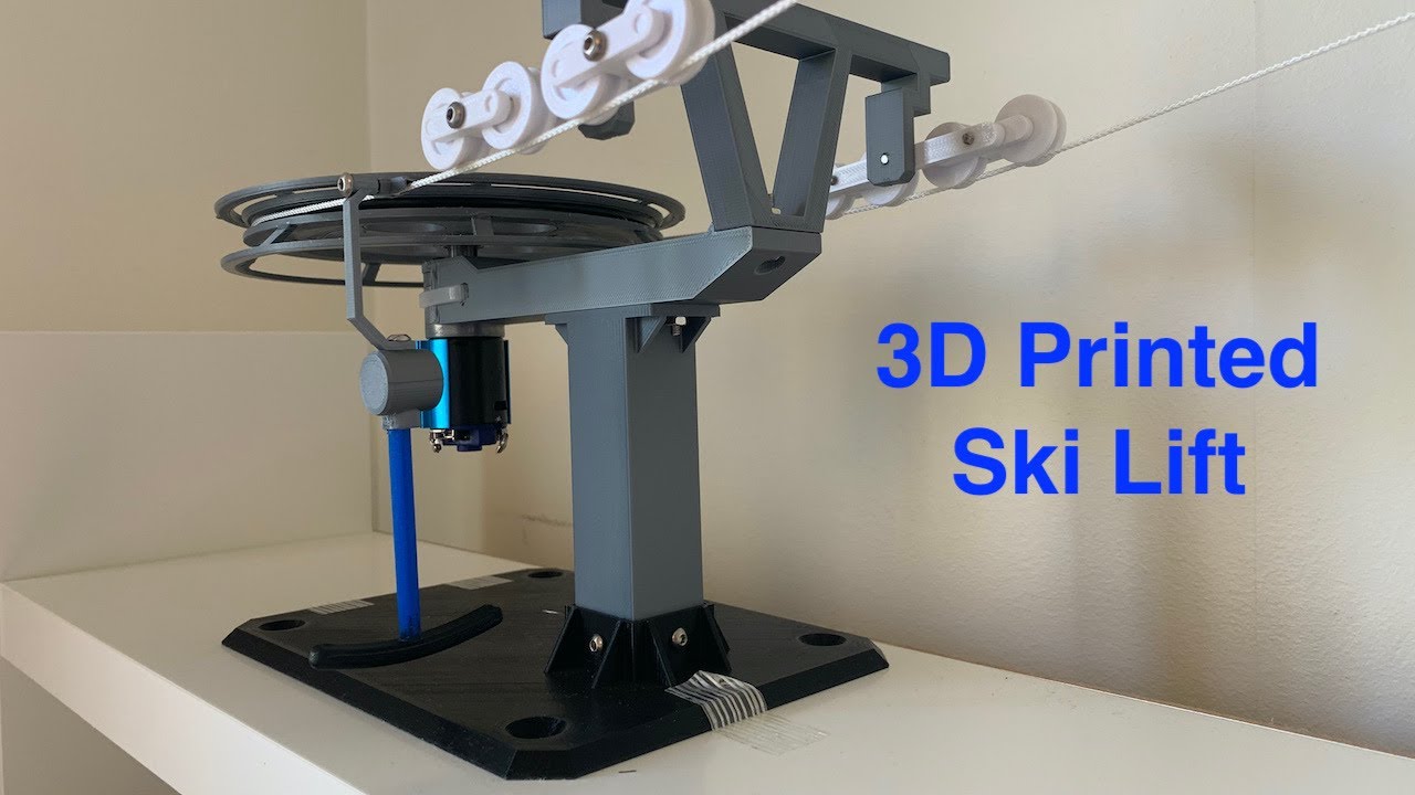 3D Printed Model Ski Lift YouTube