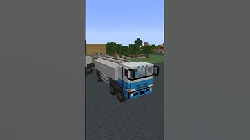 Minecraft : Build Working Articulated Tanker Truck using Create mod & Trackwork | タンクローリー