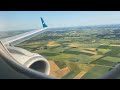 Air Dolomiti Embraer ERJ195 Sunny morning landing in Munich (MUC)