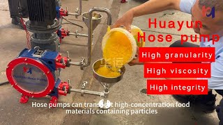Hose Pumps Can Transport High Concentration Food Materials Containing Particles