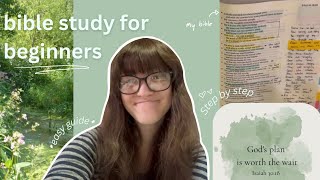 How I Study the Bible 🪴 | Simple + Easy Guide for BEGINNERS (Step by Step)
