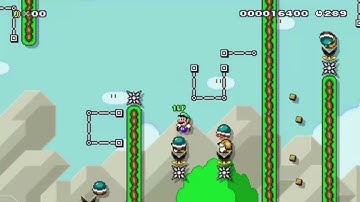 Mario Maker 2: a Hard Shell Jumping Level