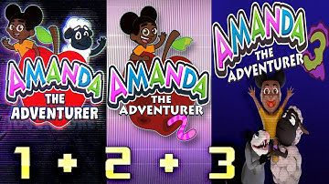 Amanda the Adventurer 1 + 2 + 3 | 4K Full Game Walkthrough | No Commentary